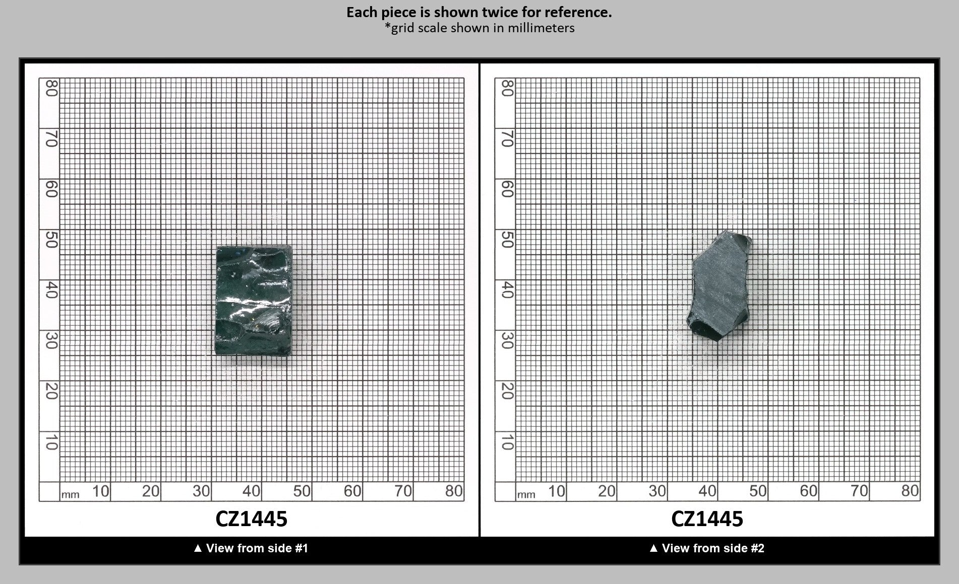 Emerald (Blueish) Cubic Zirconia Faceting Rough for Gem Cutting - Various Sizes : CZ1445