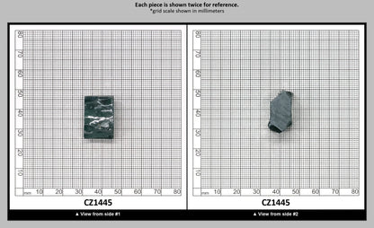 Emerald (Blueish) Cubic Zirconia Faceting Rough for Gem Cutting - Various Sizes : CZ1445