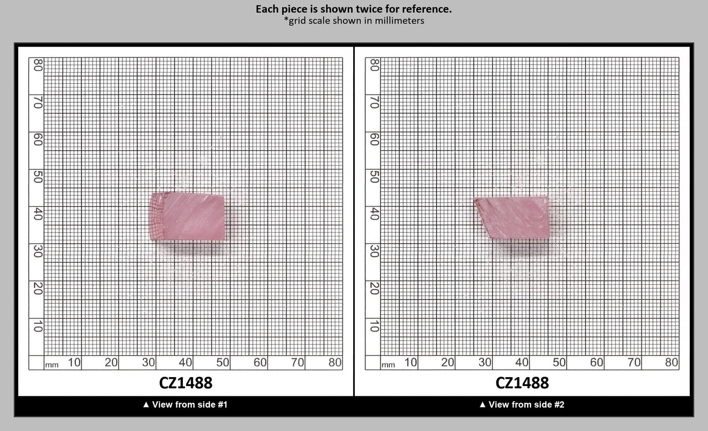 Royal Diamond Cubic Zirconia Faceting Rough for Gem Cutting - Various Sizes : CZ1488