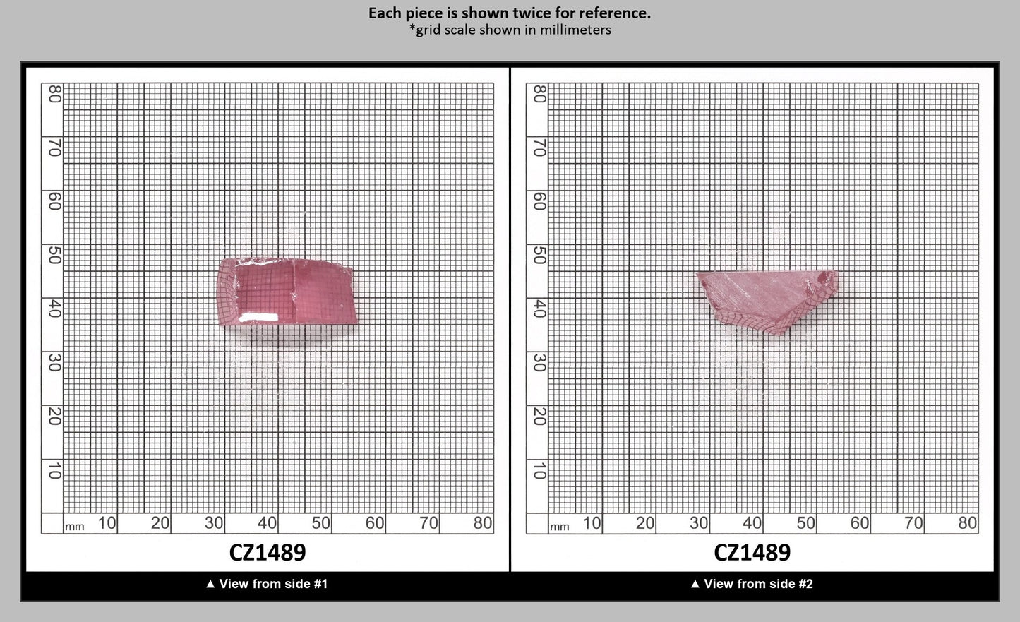 Royal Diamond Cubic Zirconia Faceting Rough for Gem Cutting - Various Sizes : CZ1489