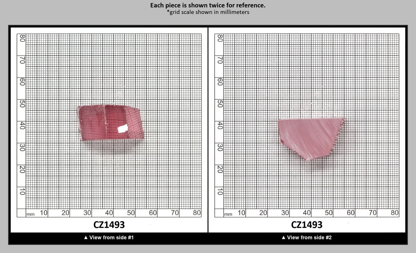Royal Diamond Cubic Zirconia Faceting Rough for Gem Cutting - Various Sizes : CZ1493