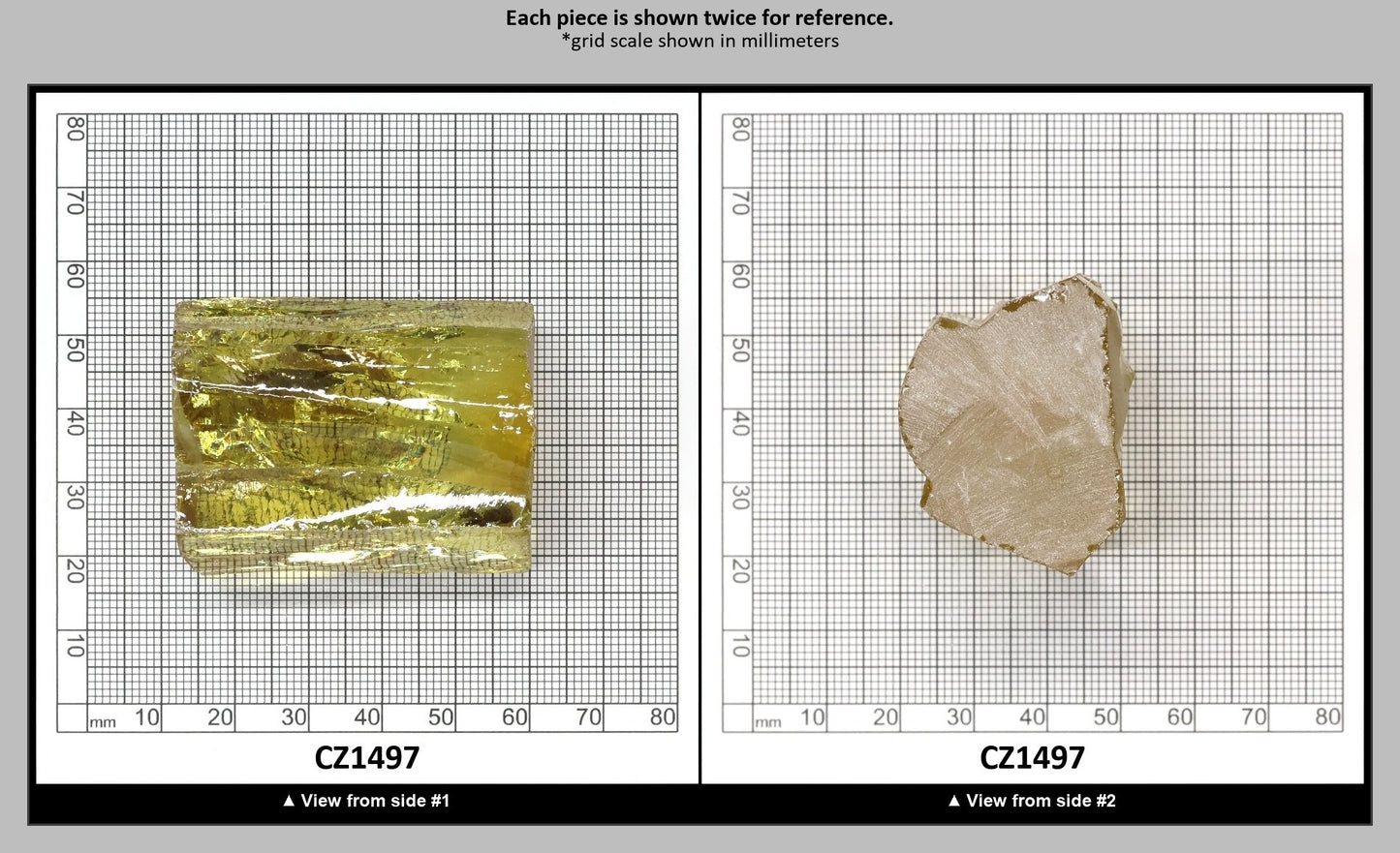 Canary Yellow Diamond Cubic Zirconia Faceting Rough for Gem Cutting - Various Sizes : CZ1497