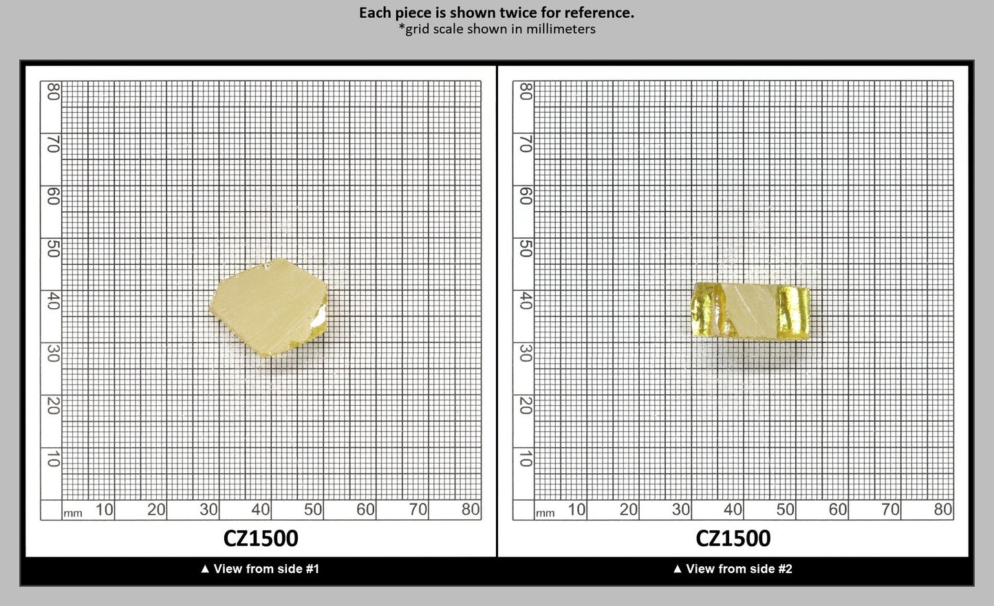Canary Yellow Diamond Cubic Zirconia Faceting Rough for Gem Cutting - Various Sizes : CZ1500