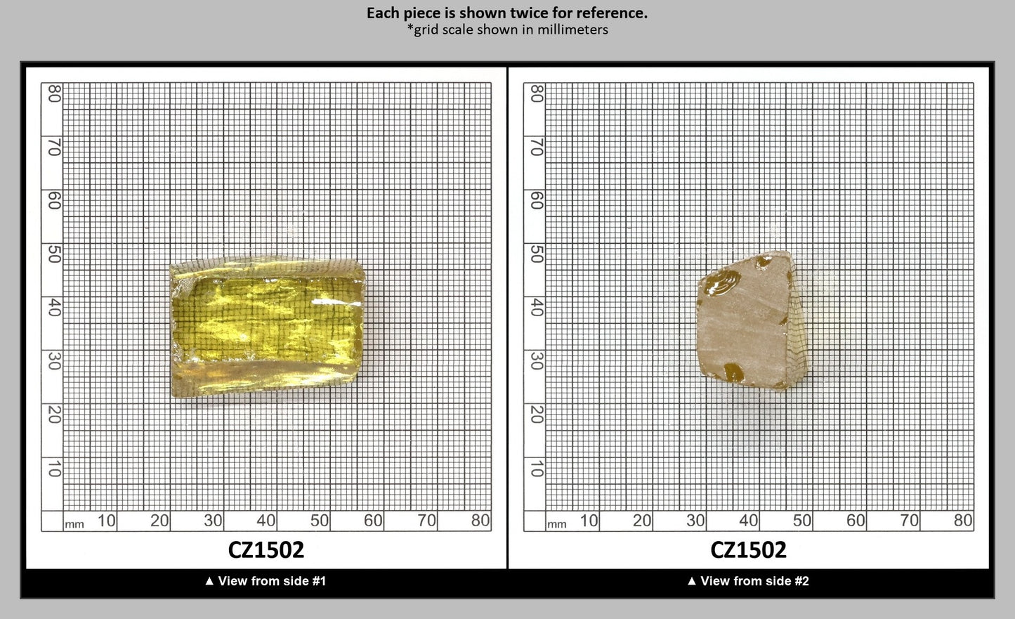 Canary Yellow Diamond Cubic Zirconia Faceting Rough for Gem Cutting - Various Sizes : CZ1502
