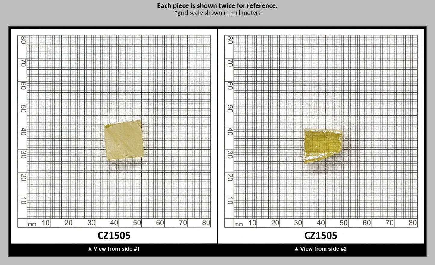 Canary Yellow Diamond Cubic Zirconia Faceting Rough for Gem Cutting - Various Sizes : CZ1505