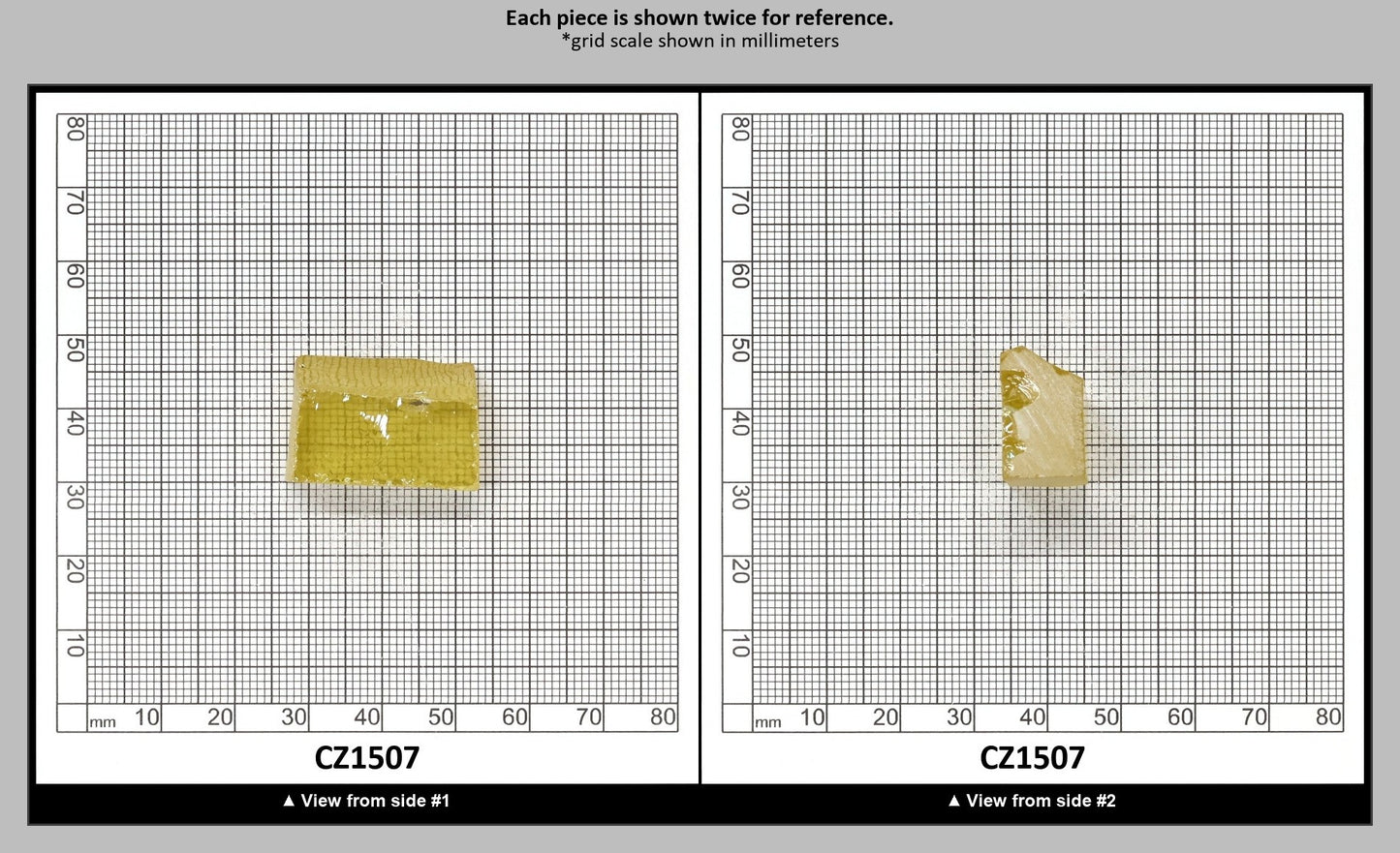Canary Yellow Diamond Cubic Zirconia Faceting Rough for Gem Cutting - Various Sizes : CZ1507