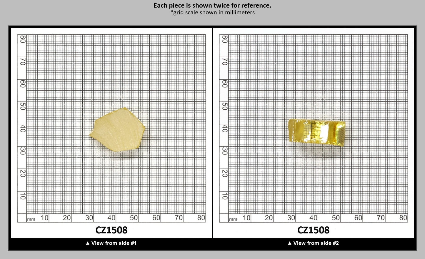 Canary Yellow Diamond Cubic Zirconia Faceting Rough for Gem Cutting - Various Sizes : CZ1508