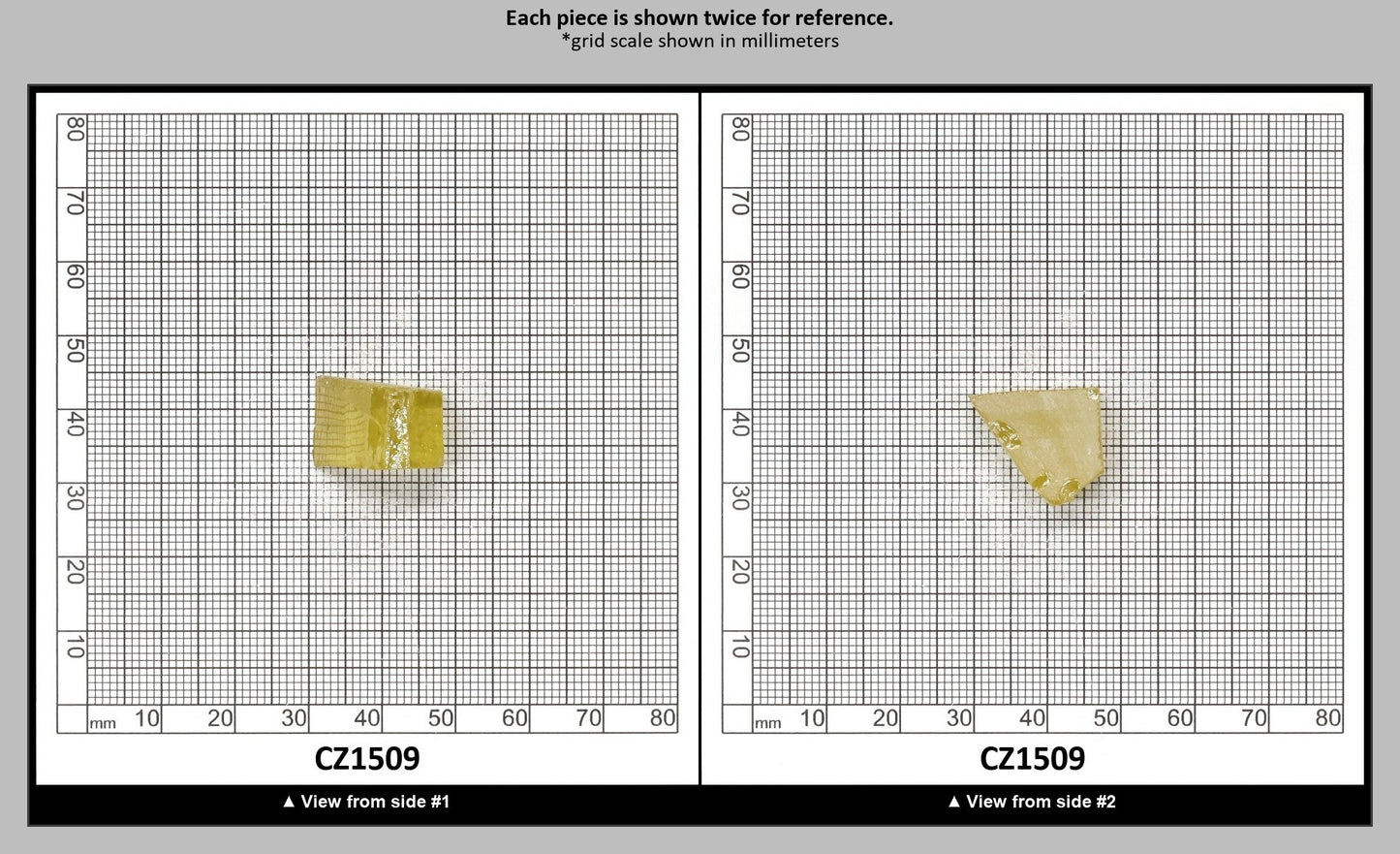 Canary Yellow Diamond Cubic Zirconia Faceting Rough for Gem Cutting - Various Sizes : CZ1509
