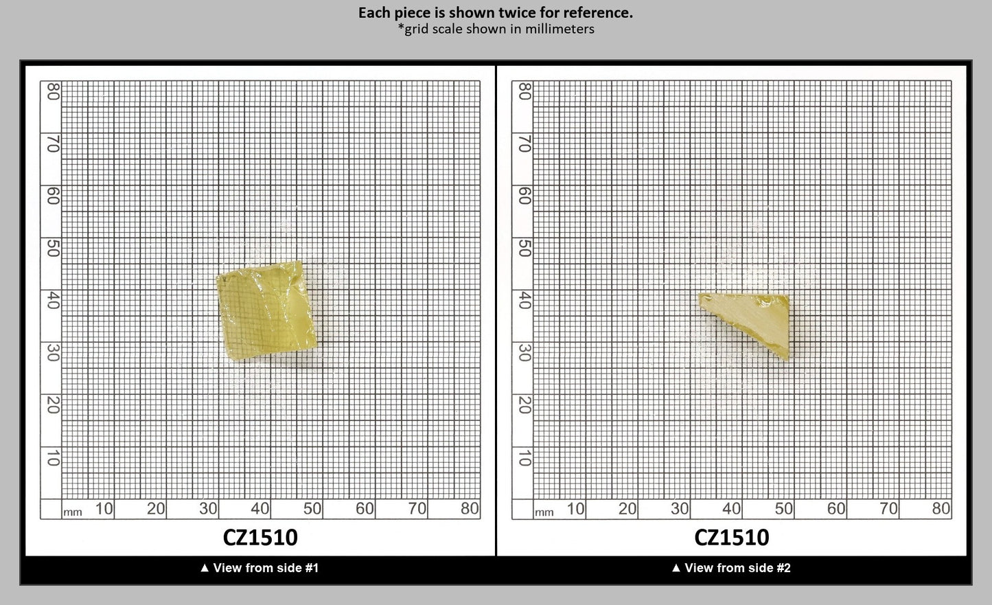 Canary Yellow Diamond Cubic Zirconia Faceting Rough for Gem Cutting - Various Sizes : CZ1510