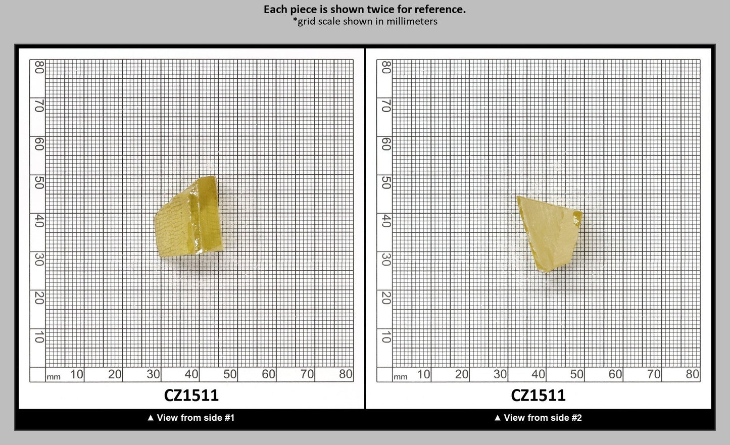 Canary Yellow Diamond Cubic Zirconia Faceting Rough for Gem Cutting - Various Sizes : CZ1511