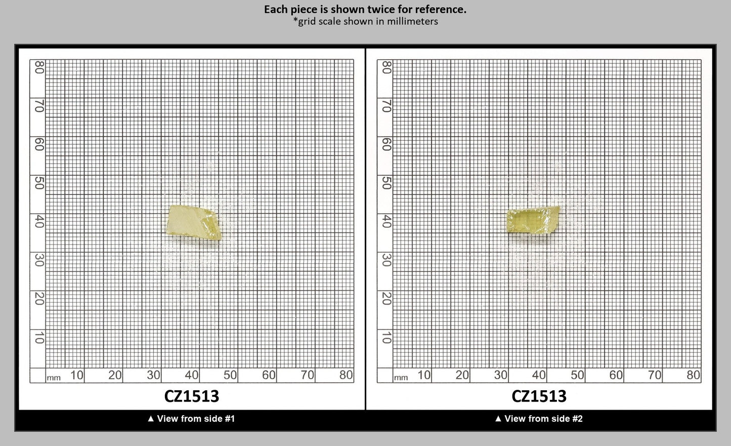 Canary Yellow Diamond Cubic Zirconia Faceting Rough for Gem Cutting - Various Sizes : CZ1513
