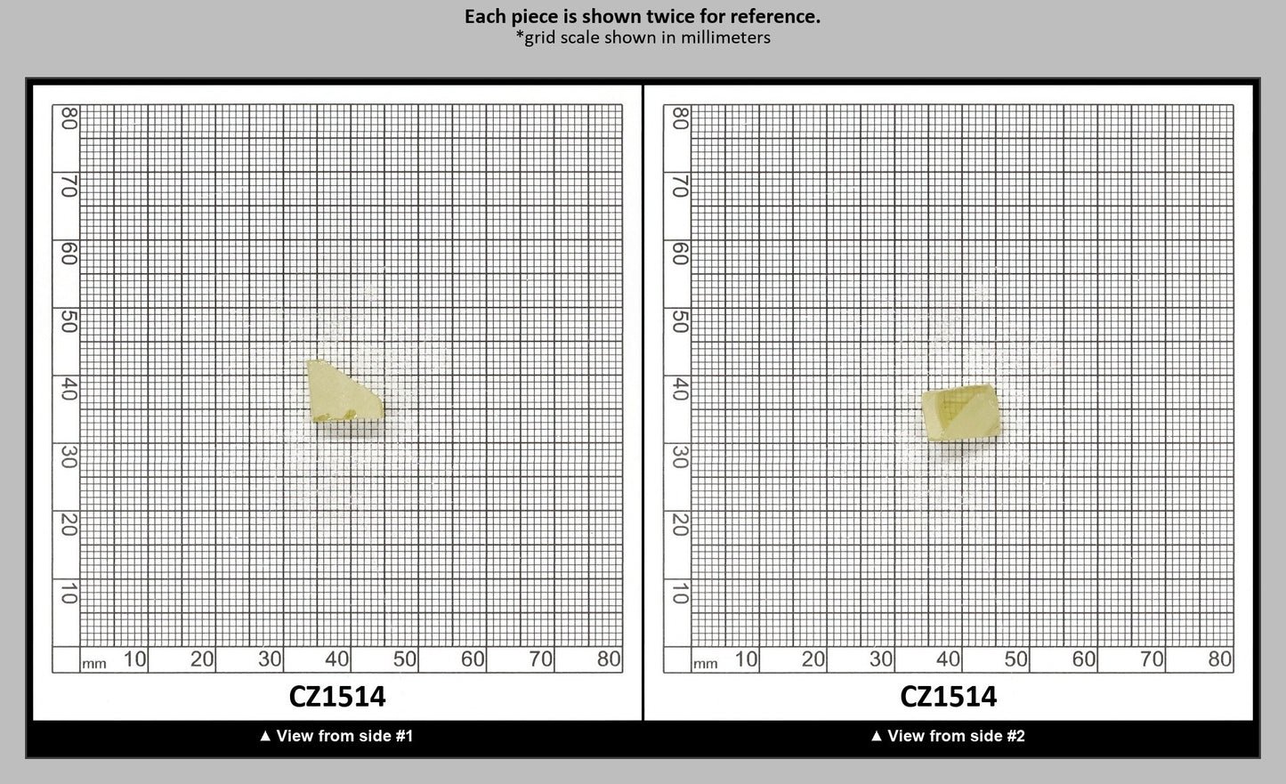 Canary Yellow Diamond Cubic Zirconia Faceting Rough for Gem Cutting - Various Sizes : CZ1514