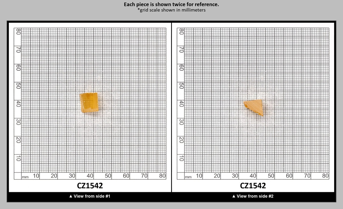 Papaya Cubic Zirconia Faceting Rough for Gem Cutting - Various Sizes : CZ1542