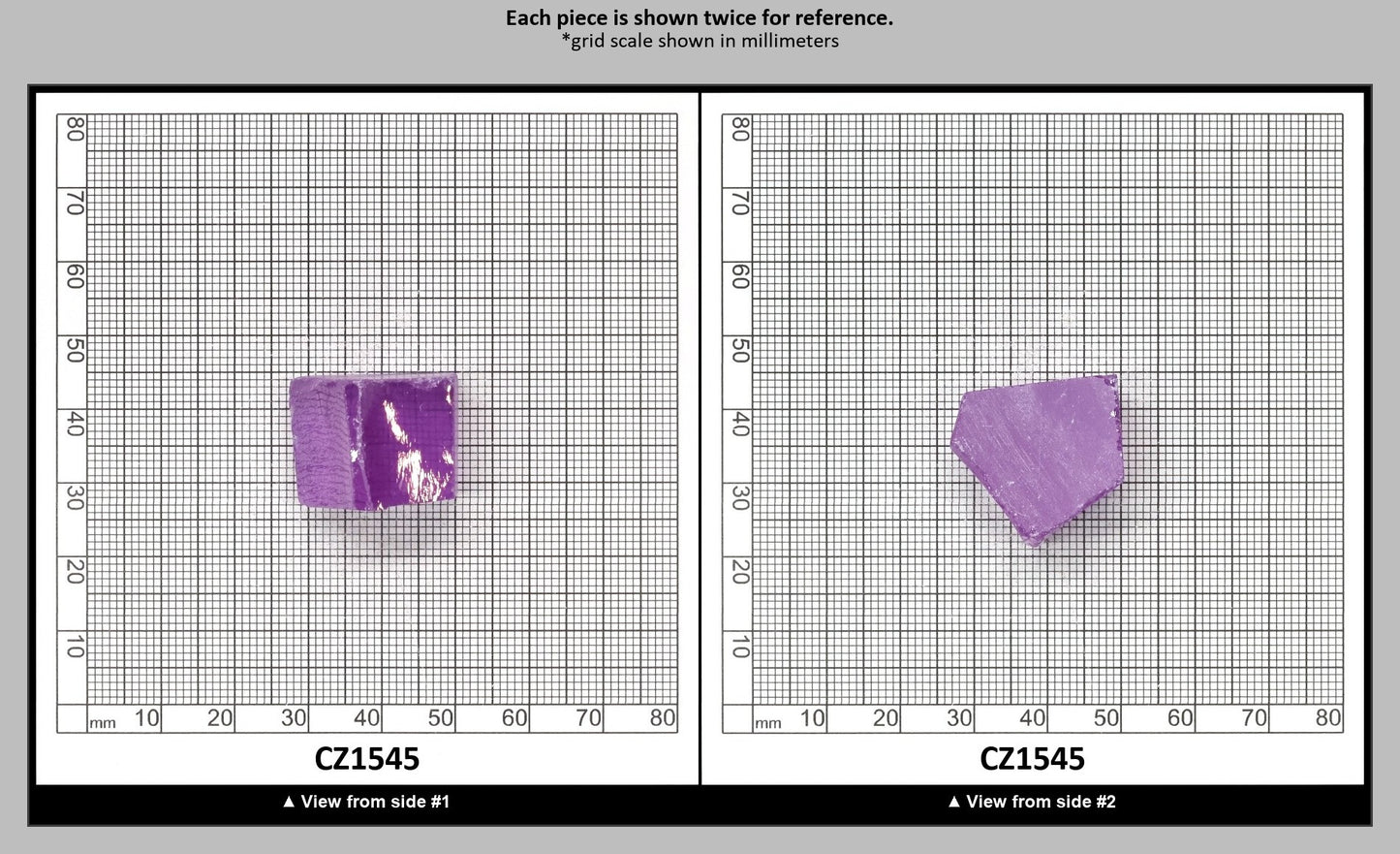 Lavender Cubic Zirconia Faceting Rough for Gem Cutting - Various Sizes : CZ1545