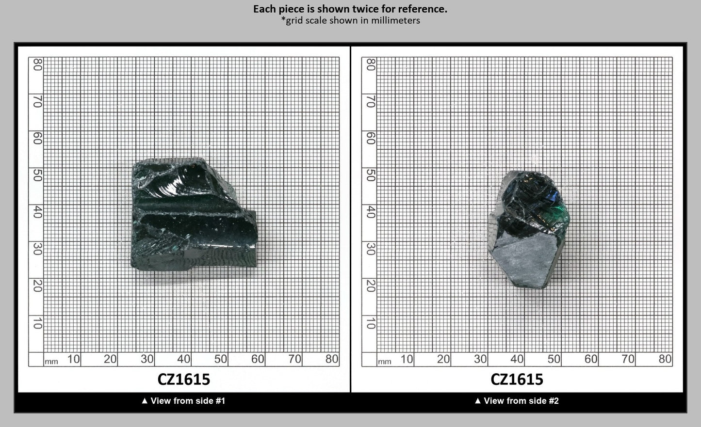 Emerald Cubic Zirconia Faceting Rough for Gem Cutting - Various Sizes : CZ1615