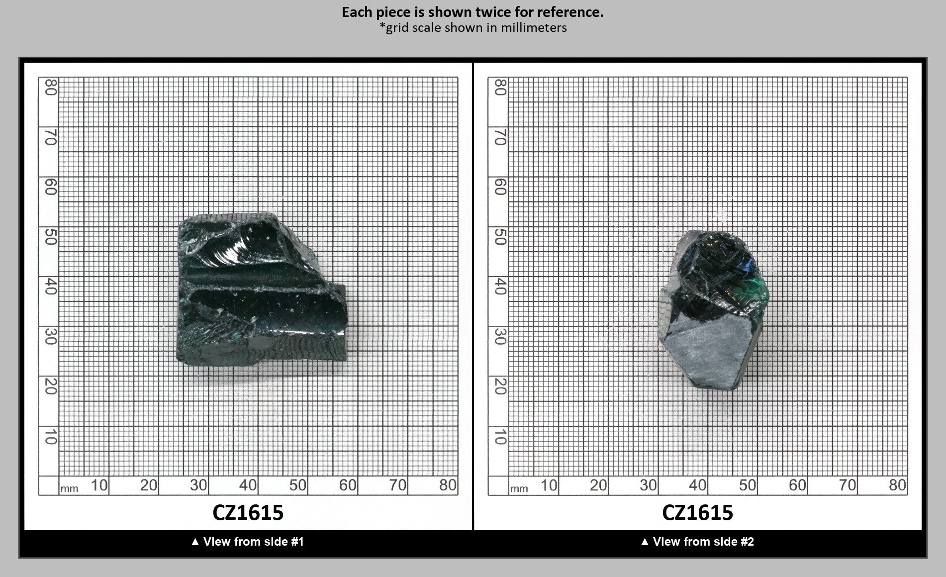 Emerald Cubic Zirconia Faceting Rough for Gem Cutting - Various Sizes : CZ1615