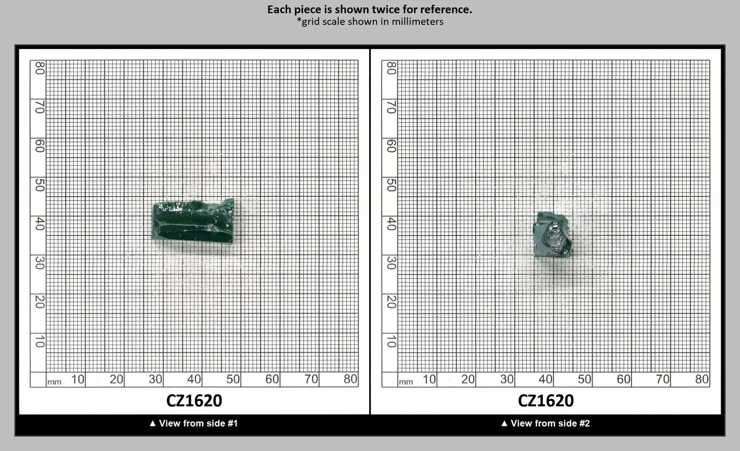 Emerald Cubic Zirconia Faceting Rough for Gem Cutting - Various Sizes : CZ1620