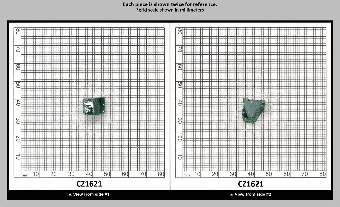 Emerald Cubic Zirconia Faceting Rough for Gem Cutting - Various Sizes : CZ1621