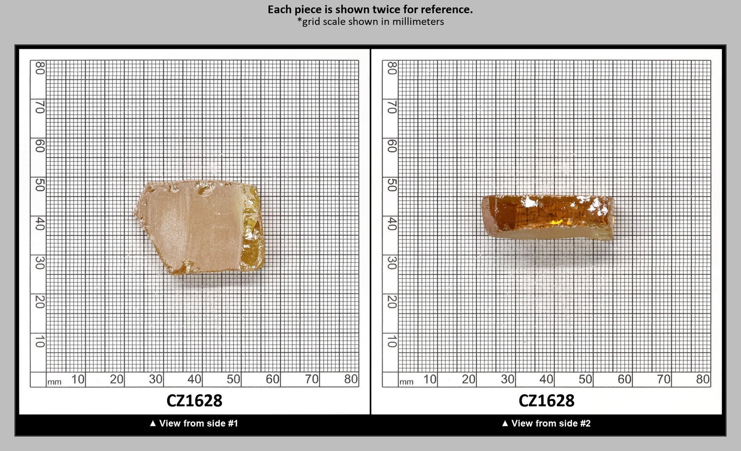 Golden Yellow Cubic Zirconia Faceting Rough for Gem Cutting - Various Sizes : CZ1628