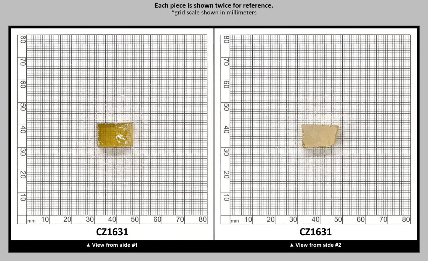 Golden Yellow Cubic Zirconia Faceting Rough for Gem Cutting - Various Sizes : CZ1631
