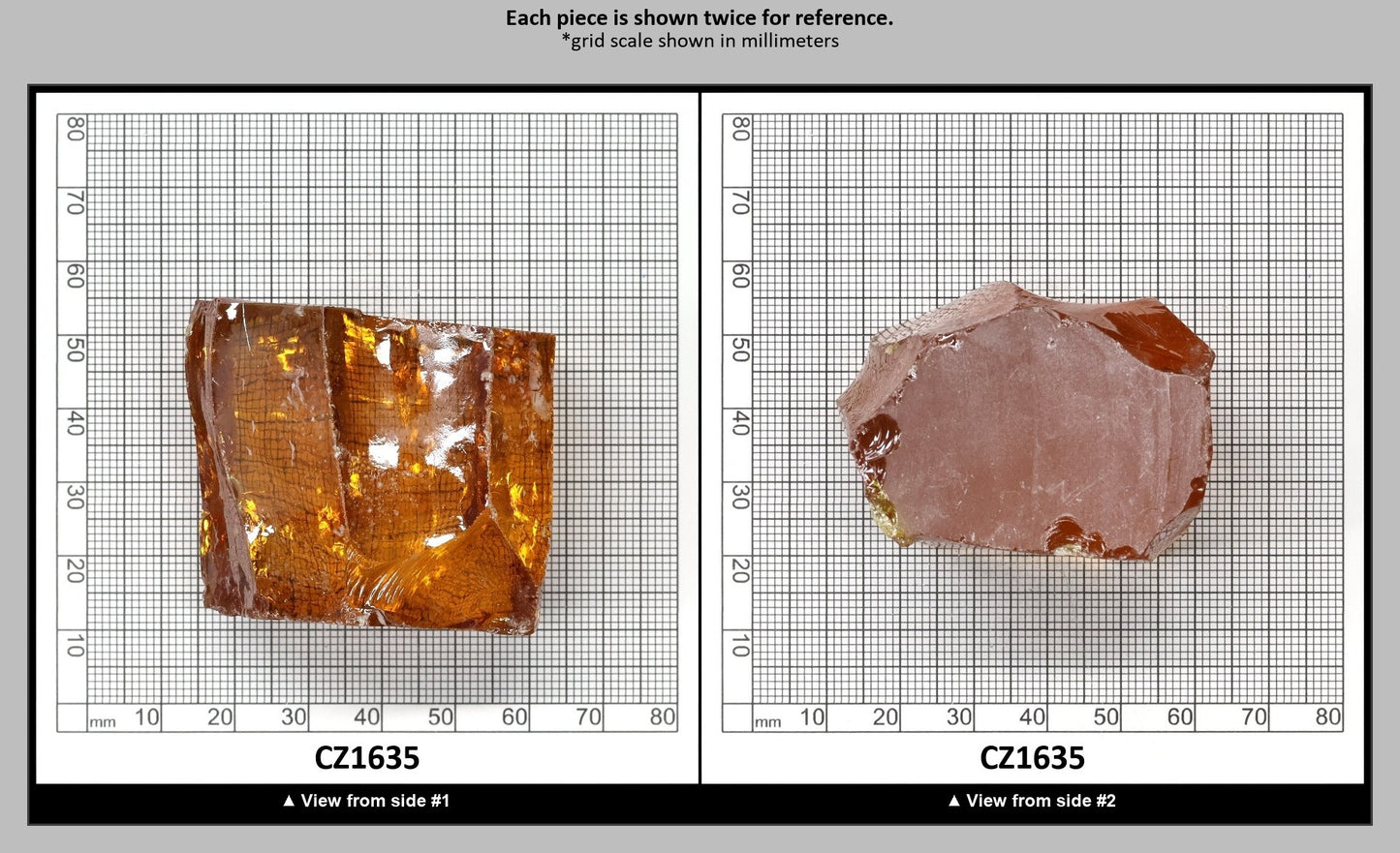 Golden Yellow Cubic Zirconia Faceting Rough for Gem Cutting - Various Sizes : CZ1635