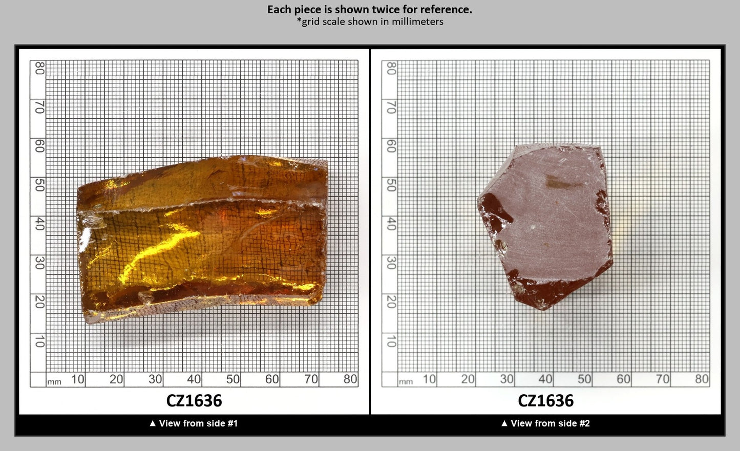Golden Yellow Cubic Zirconia Faceting Rough for Gem Cutting - Various Sizes : CZ1636