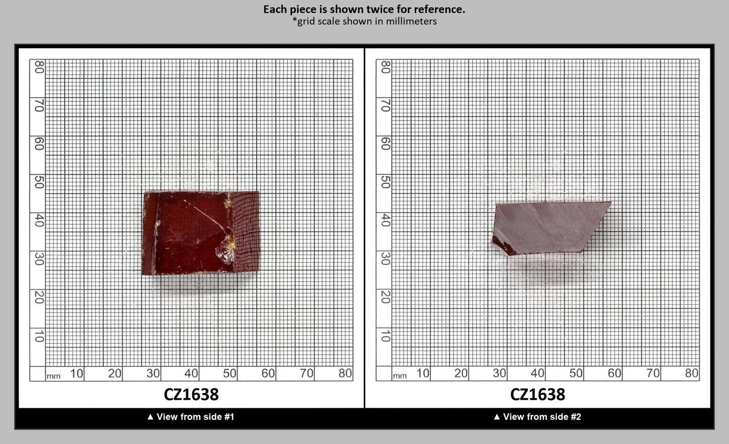 Garnet Cubic Zirconia Faceting Rough for Gem Cutting - Various Sizes : CZ1638