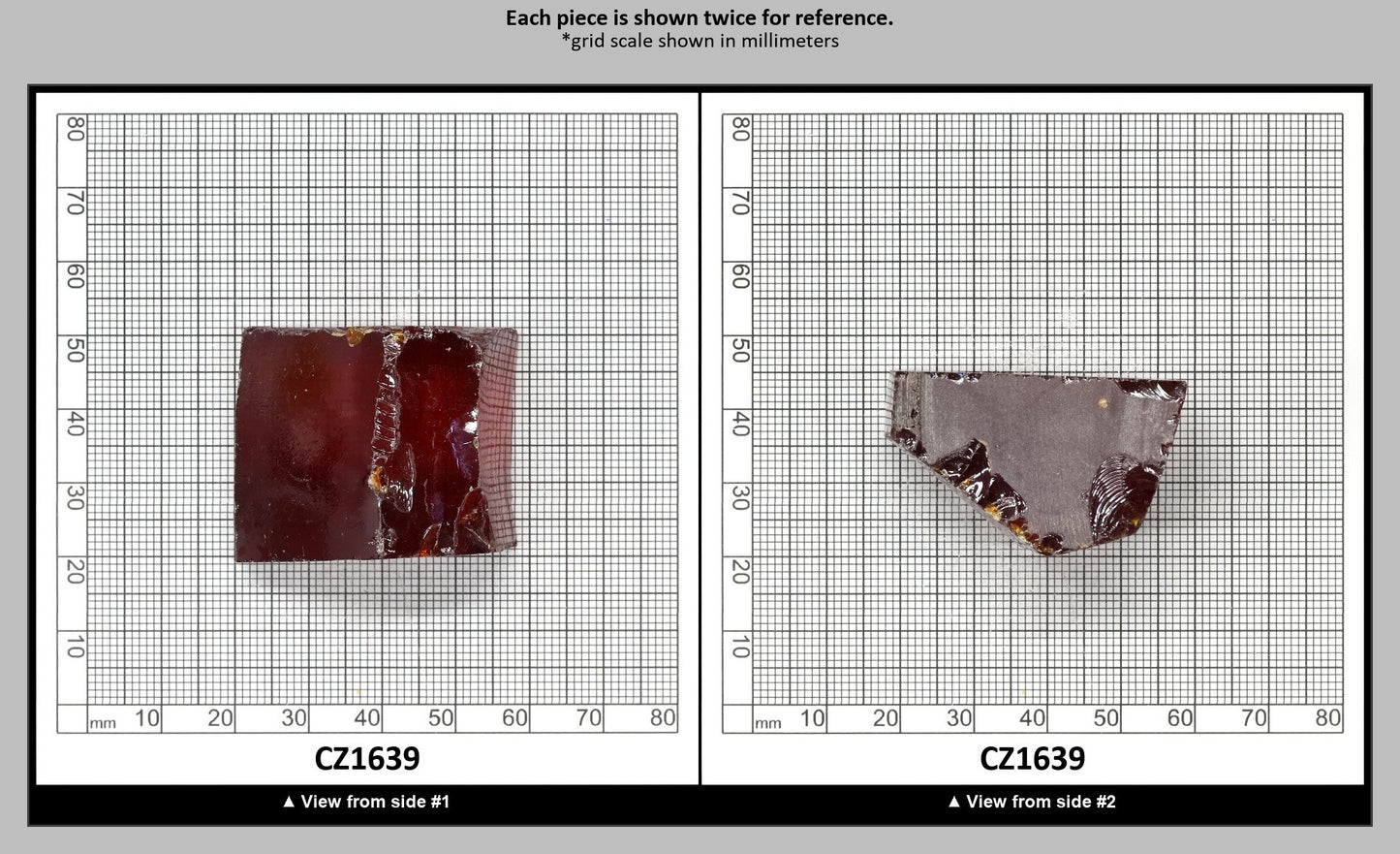 Garnet Cubic Zirconia Faceting Rough for Gem Cutting - Various Sizes : CZ1639