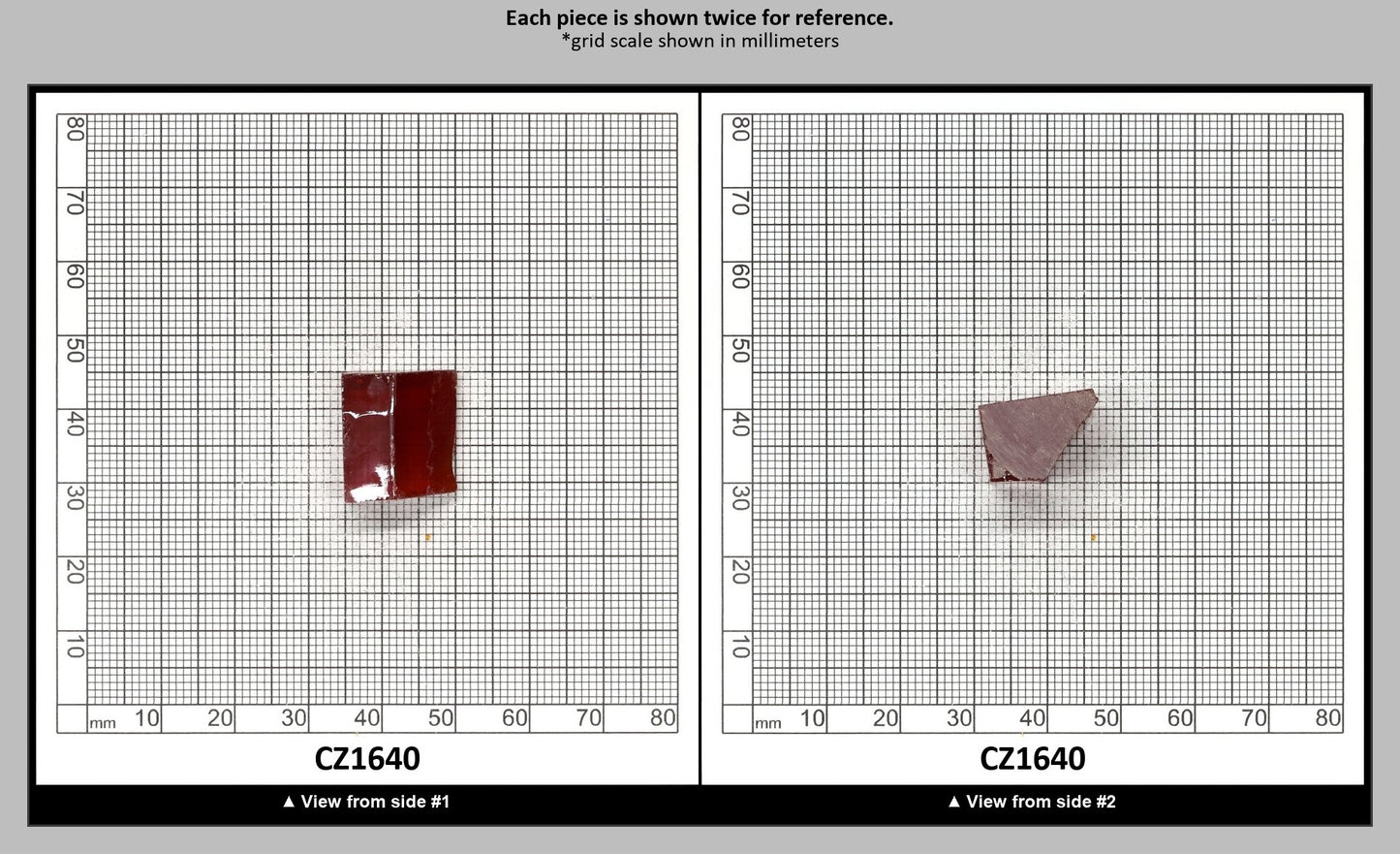 Garnet Cubic Zirconia Faceting Rough for Gem Cutting - Various Sizes : CZ1640