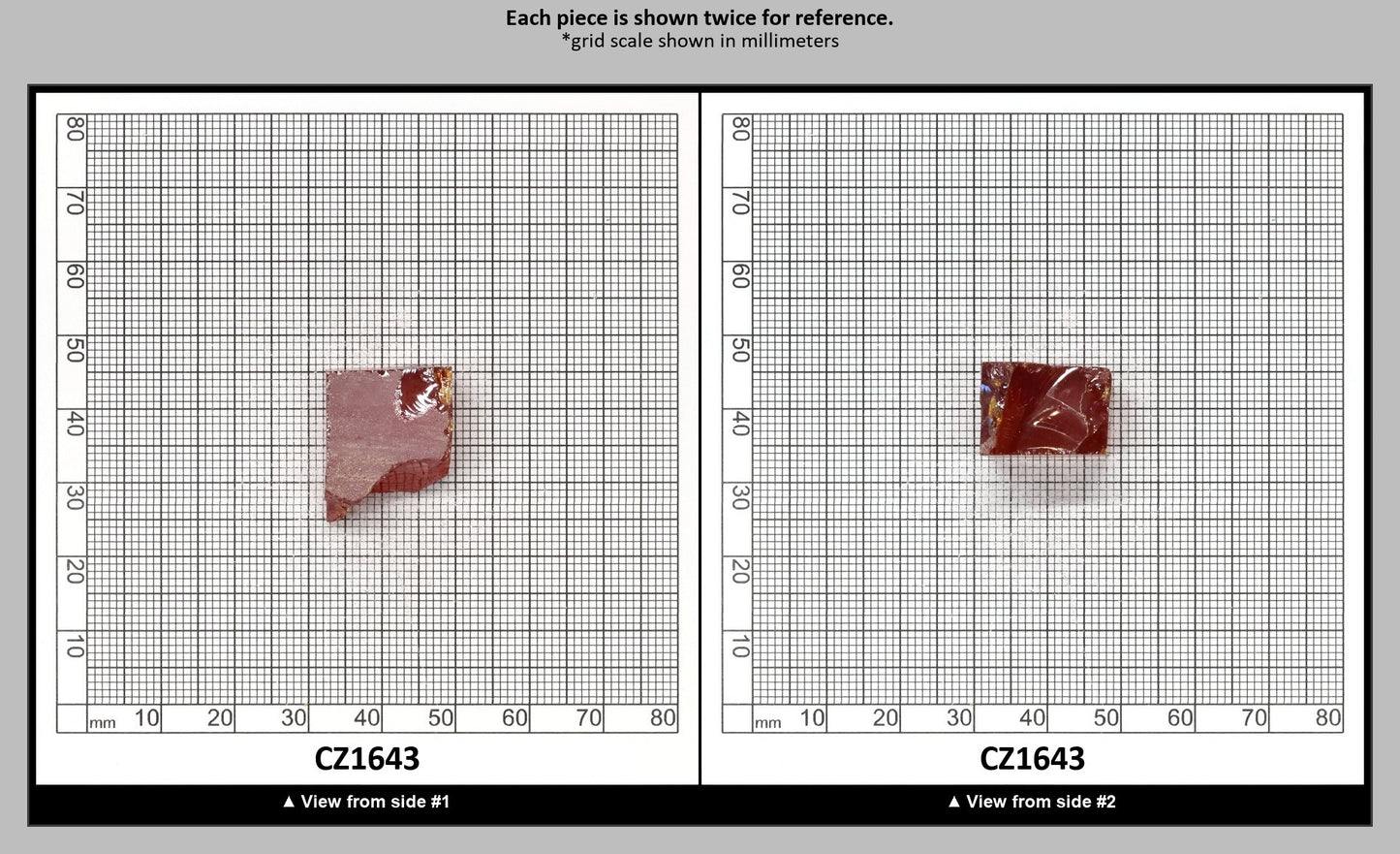Garnet Cubic Zirconia Faceting Rough for Gem Cutting - Various Sizes : CZ1643