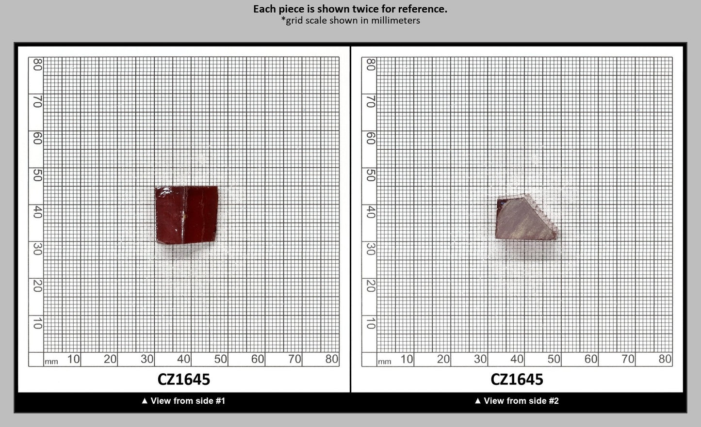 Garnet Cubic Zirconia Faceting Rough for Gem Cutting - Various Sizes : CZ1645