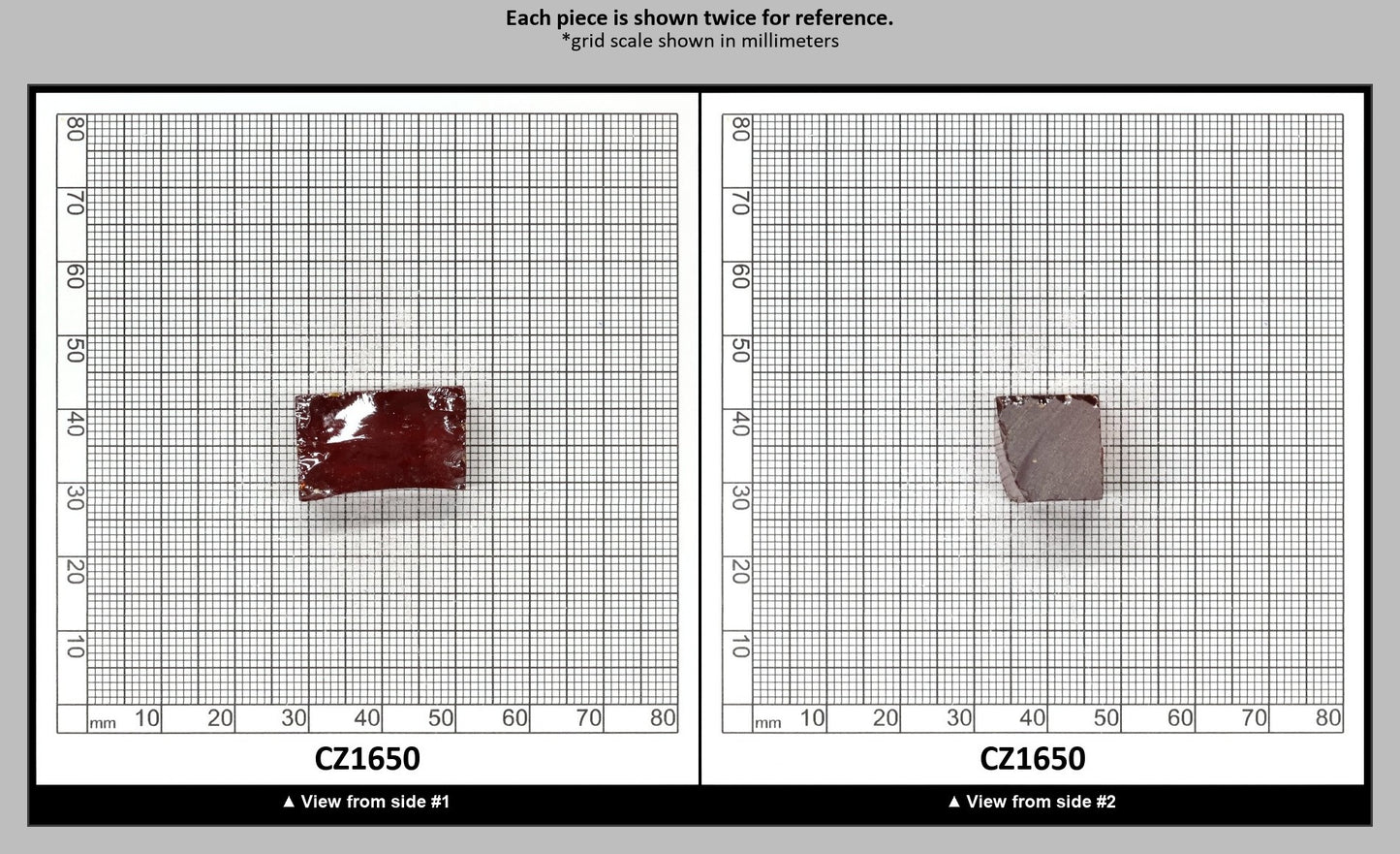 Garnet Cubic Zirconia Faceting Rough for Gem Cutting - Various Sizes : CZ1650