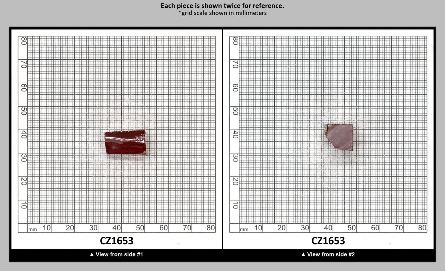 Garnet Cubic Zirconia Faceting Rough for Gem Cutting - Various Sizes : CZ1653