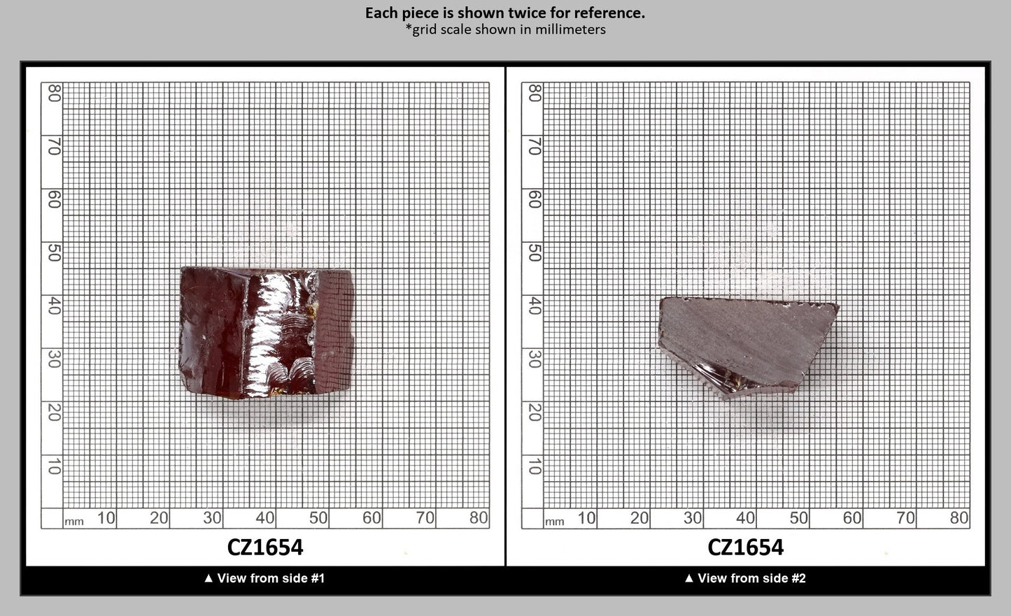 Garnet Cubic Zirconia Faceting Rough for Gem Cutting - Various Sizes : CZ1654