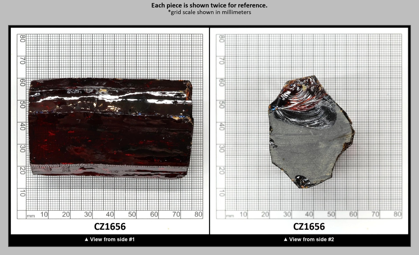 Garnet Cubic Zirconia Faceting Rough for Gem Cutting - Various Sizes : CZ1656