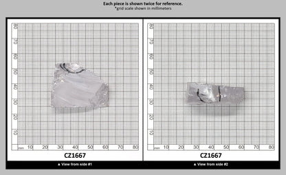White Cubic Zirconia Faceting Rough for Gem Cutting - Various Sizes : CZ1667