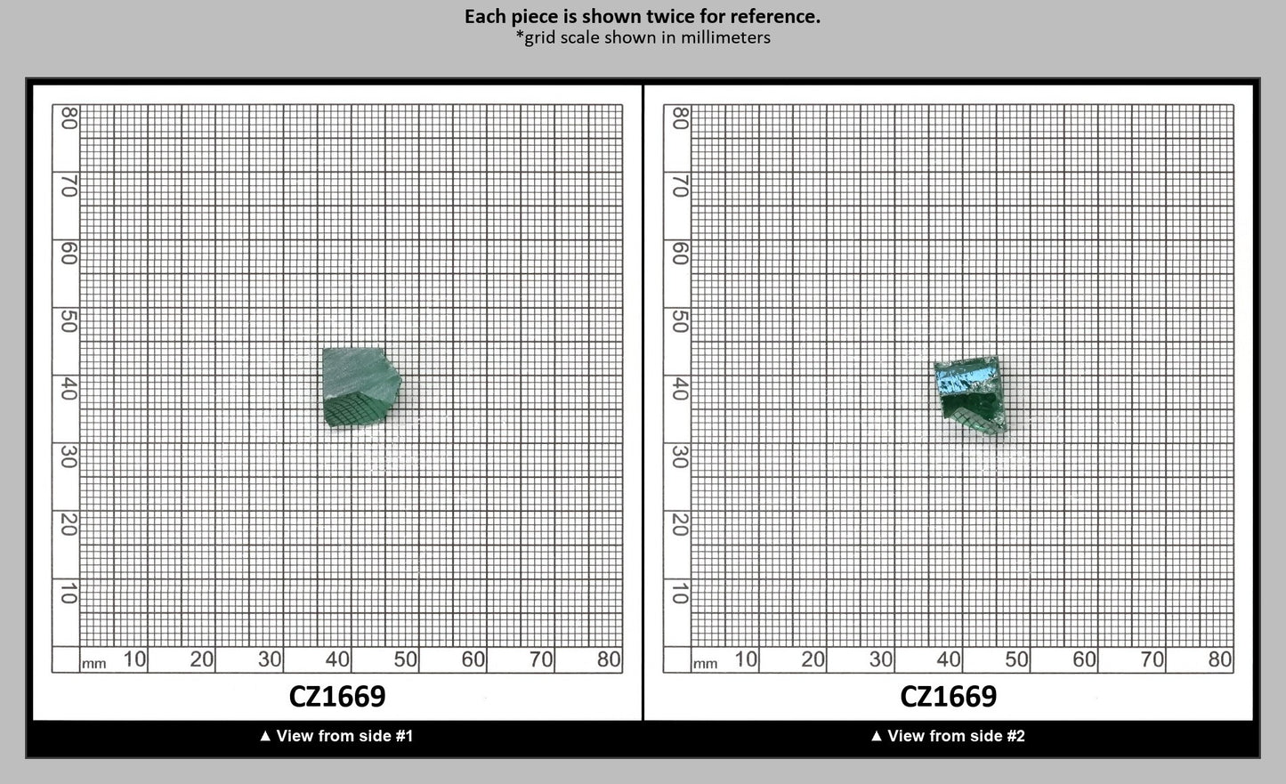 Emerald Cubic Zirconia Faceting Rough for Gem Cutting - Various Sizes : CZ1669