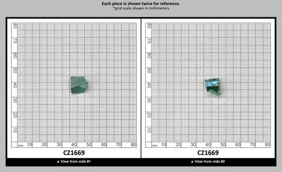 Emerald Cubic Zirconia Faceting Rough for Gem Cutting - Various Sizes : CZ1669