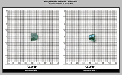 Emerald Cubic Zirconia Faceting Rough for Gem Cutting - Various Sizes : CZ1669