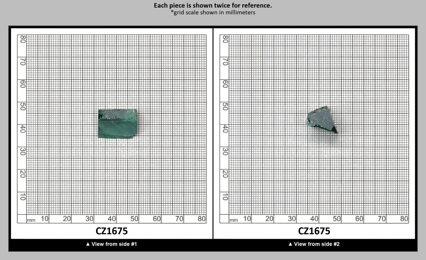 Emerald Cubic Zirconia Faceting Rough for Gem Cutting - Various Sizes : CZ1675