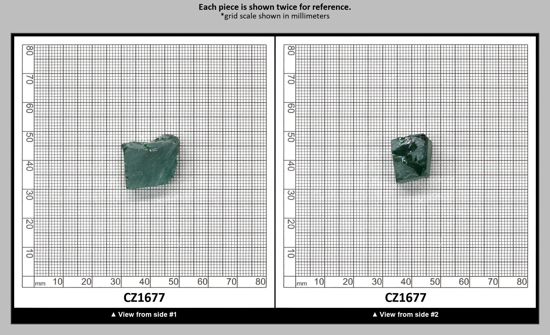 Emerald Cubic Zirconia Faceting Rough for Gem Cutting - Various Sizes : CZ1677