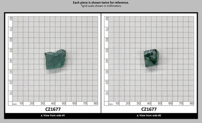Emerald Cubic Zirconia Faceting Rough for Gem Cutting - Various Sizes : CZ1677