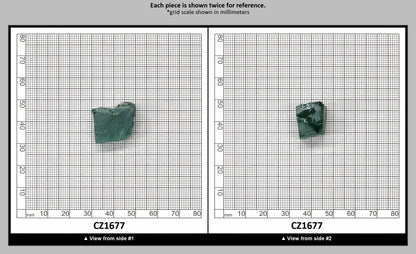 Emerald Cubic Zirconia Faceting Rough for Gem Cutting - Various Sizes : CZ1677