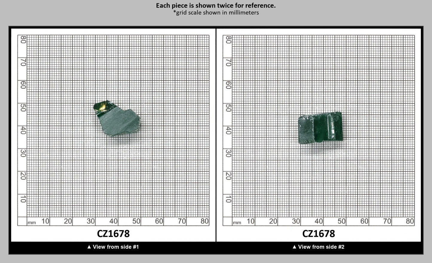 Emerald Cubic Zirconia Faceting Rough for Gem Cutting - Various Sizes : CZ1678