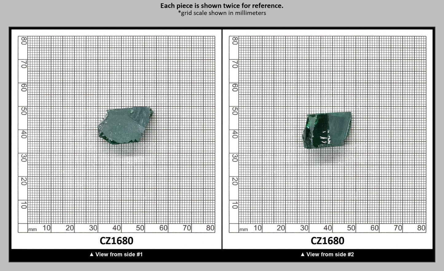 Emerald Cubic Zirconia Faceting Rough for Gem Cutting - Various Sizes : CZ1680