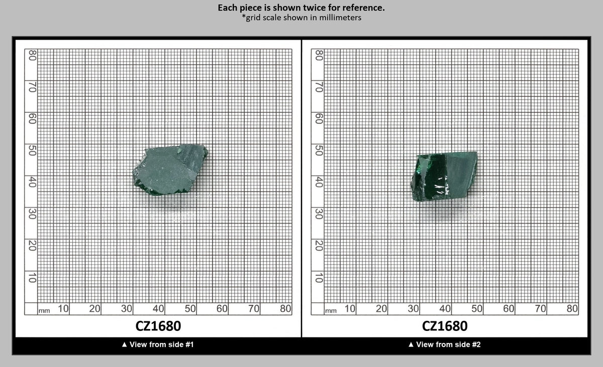 Emerald Cubic Zirconia Faceting Rough for Gem Cutting - Various Sizes : CZ1680