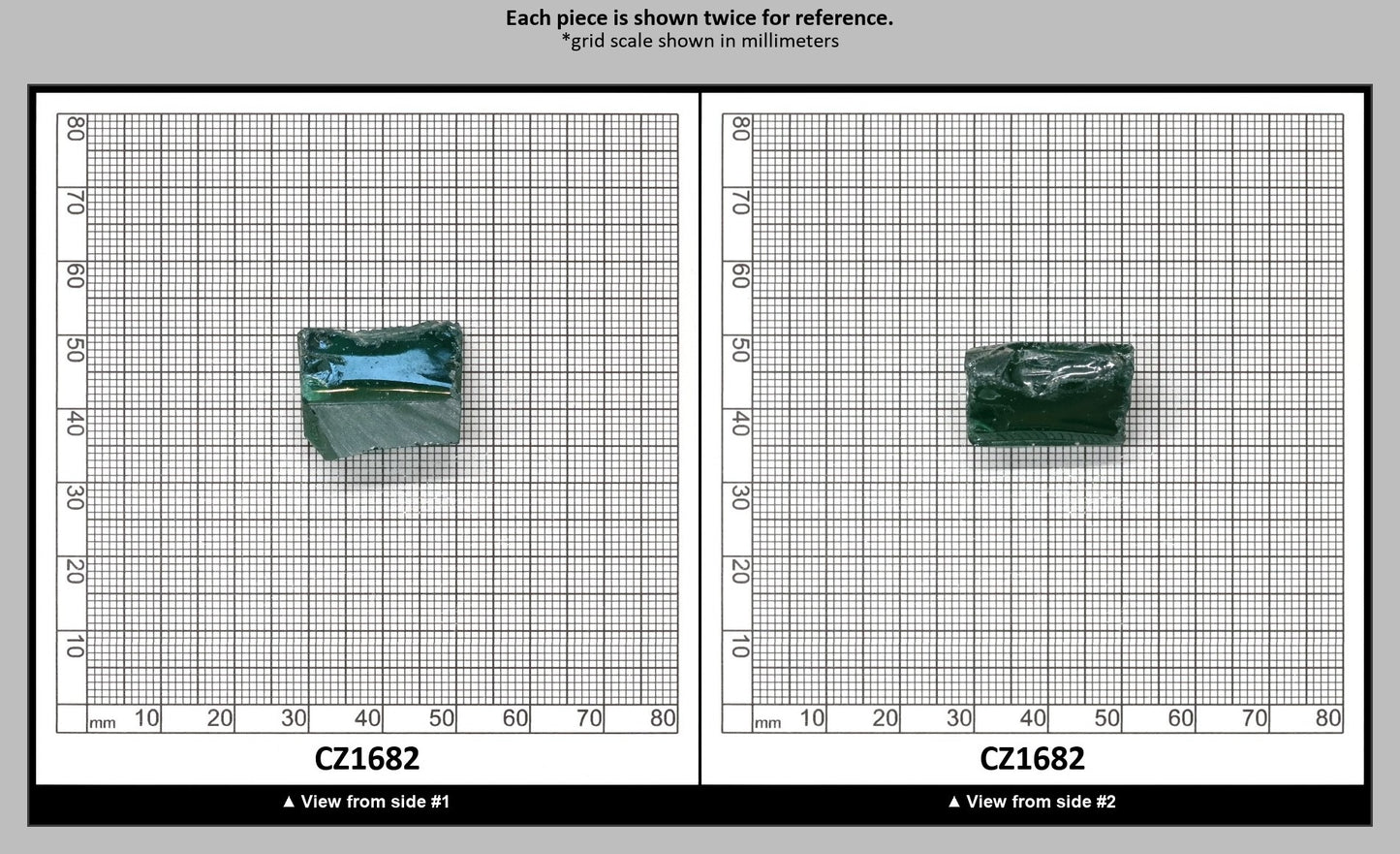 Emerald Cubic Zirconia Faceting Rough for Gem Cutting - Various Sizes : CZ1682