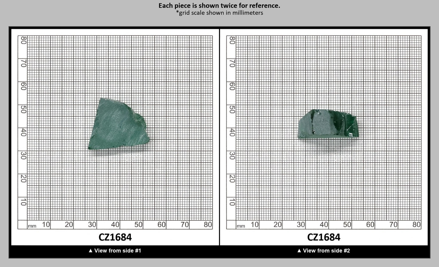 Emerald Cubic Zirconia Faceting Rough for Gem Cutting - Various Sizes : CZ1684