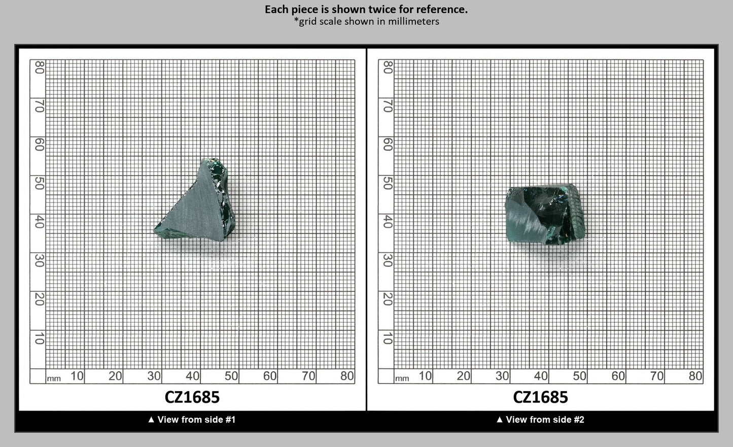 Emerald Cubic Zirconia Faceting Rough for Gem Cutting - Various Sizes : CZ1685
