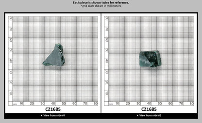Emerald Cubic Zirconia Faceting Rough for Gem Cutting - Various Sizes : CZ1685